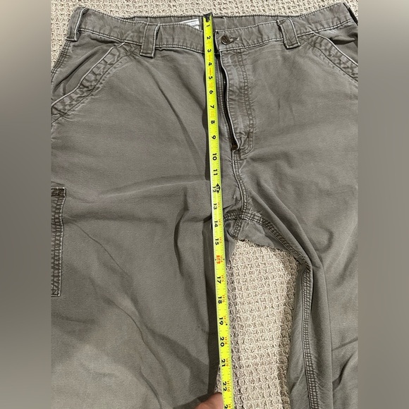 Carhartt Gray Cargo Pants Durable Cotton Blend - Picture 5 of 10